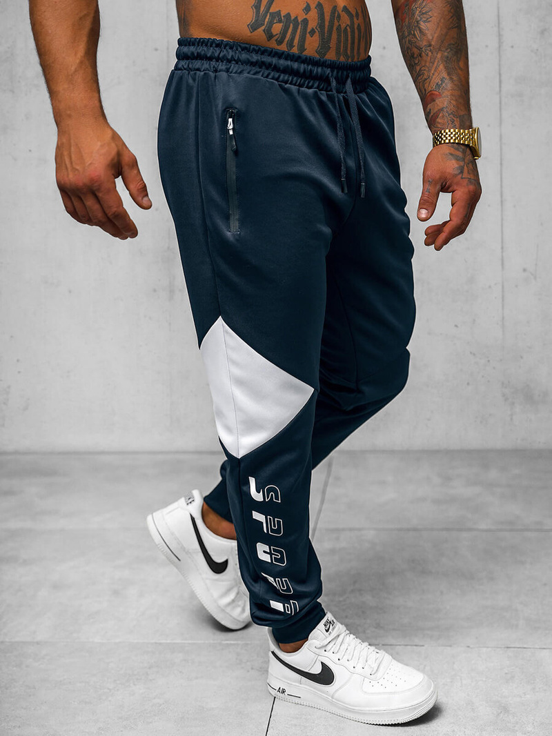 Штани спортивні чоловічі tемно-cинi OZONEE JS/8K170