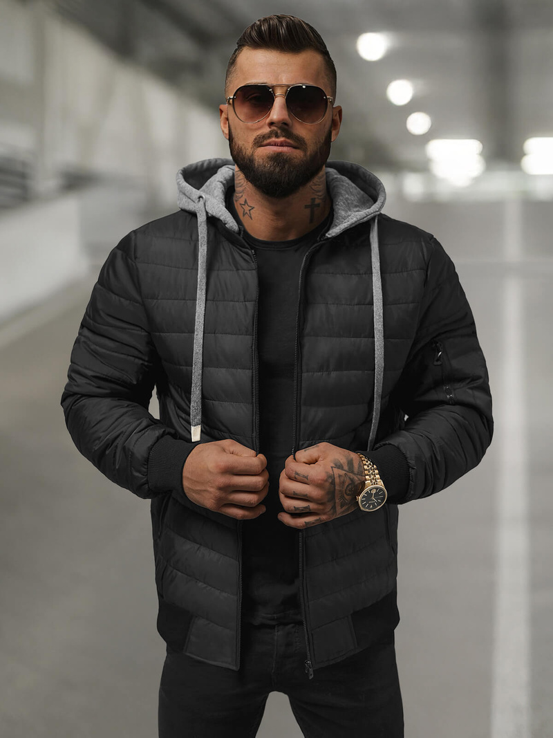 Куртка чоловіча Чорна OZONEE JS/8M985/392