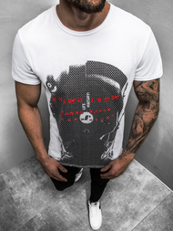 T-Shirt męski biały OZONEE JS/SS10931Z