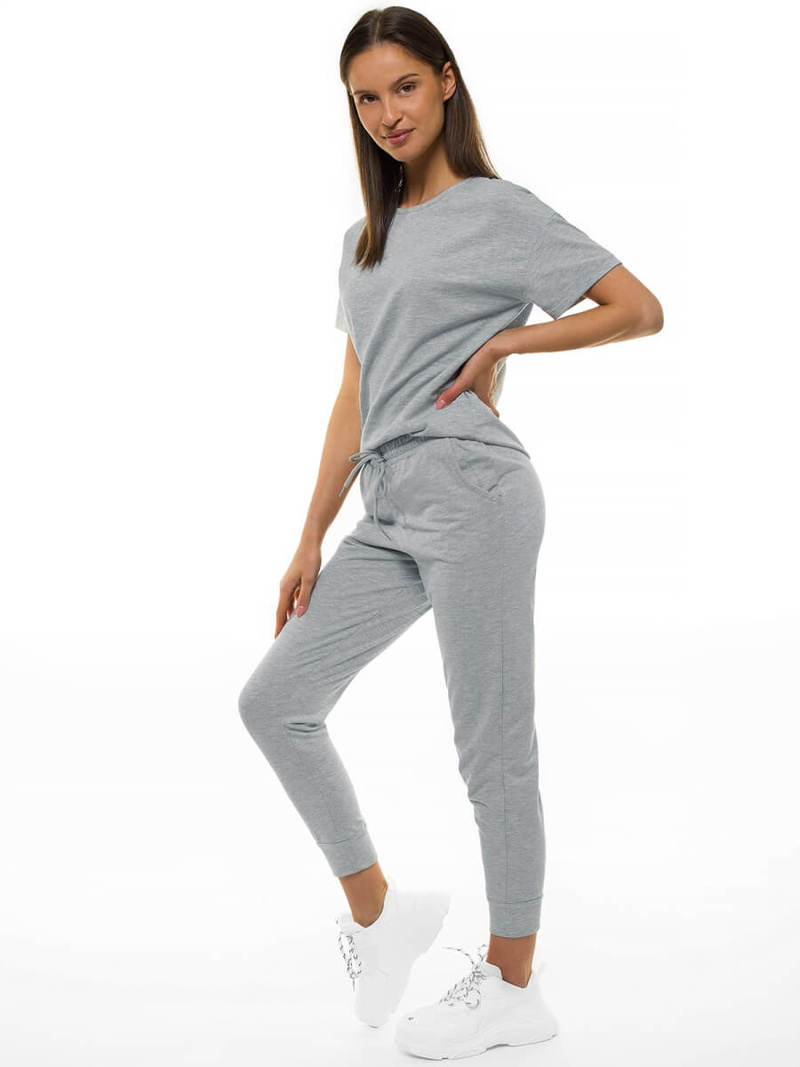 Жіночий спортивний костюм з двох частин Яскраво-Сiрий OZONEE O/MB1002/21