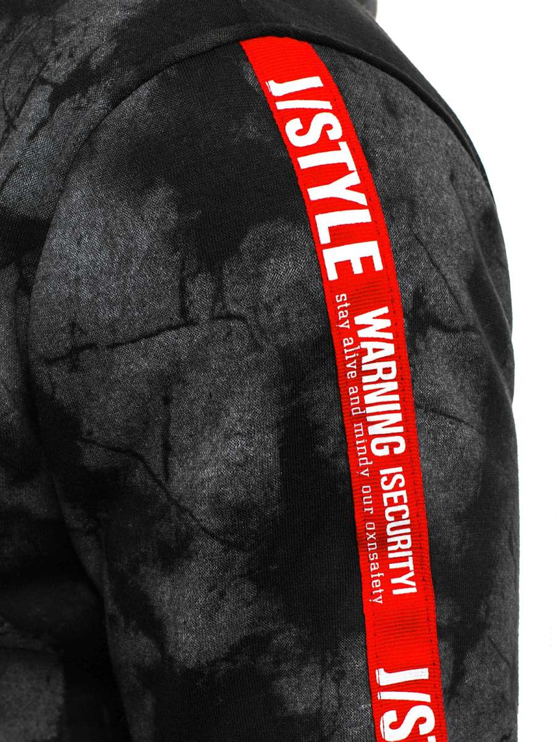 Толстовка чоловіча Чорна OZONEE JS/DD210Z