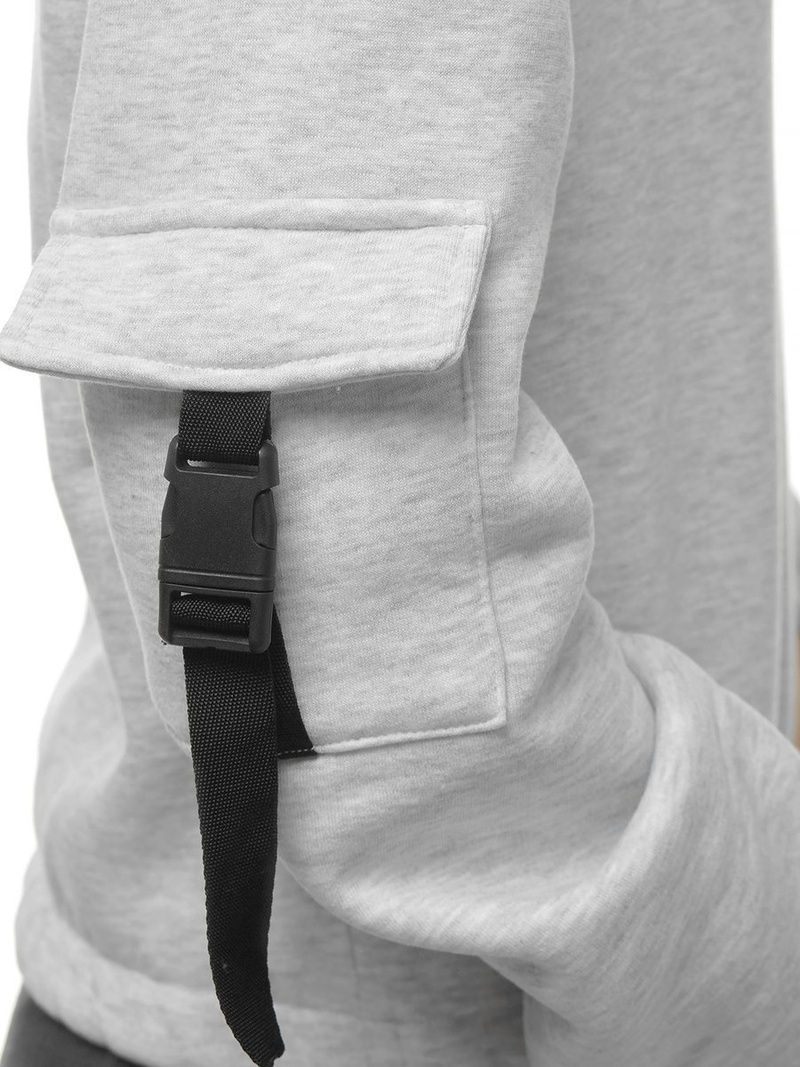 Bluza damska z kapturem jasno-szary OZONEE O/12104