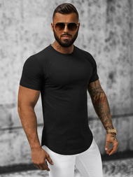T-shirt męski czarny OZONEE B/181227Z