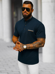 Футболка Поло Чоловіча Tемно-Cиня OZONEE O/DA799