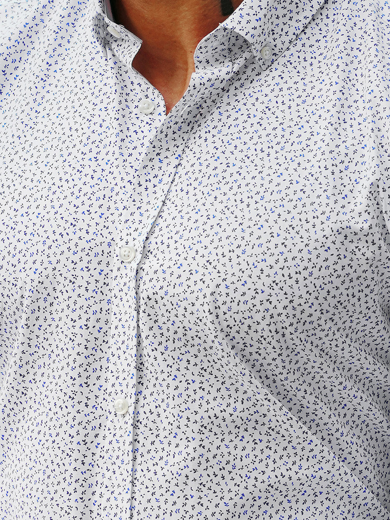 Чоловіча сорочка Бiла/4 OZONEE O/CLS349