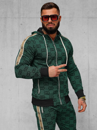 Komplet dresowy męski zielony OZONEE O/FF5053AB