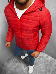 Kurtka przejściowa męska pikowana czerwona OZONEE JS/HM112/5