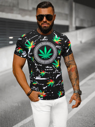 T-shirt męski czarny OZONEE O/T131/3