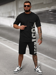 Чоловічий спортивний комплект чорний OZONEE JS/27C6531/3