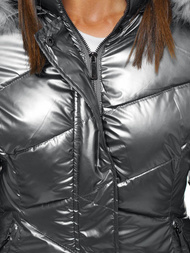 Куртка жіноча срібляста OZONEE O/DK026/24