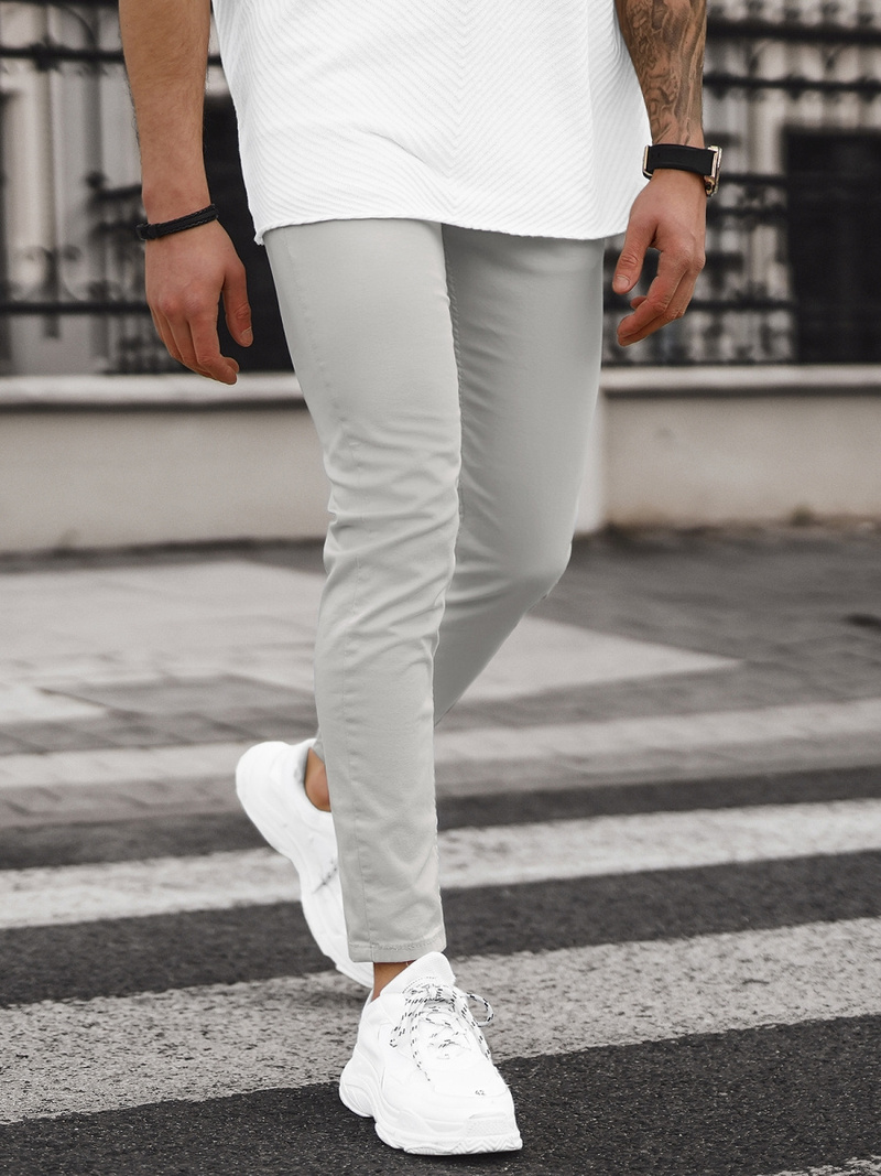 Spodnie jeansowe męskie szare OZONEE E/5179/01