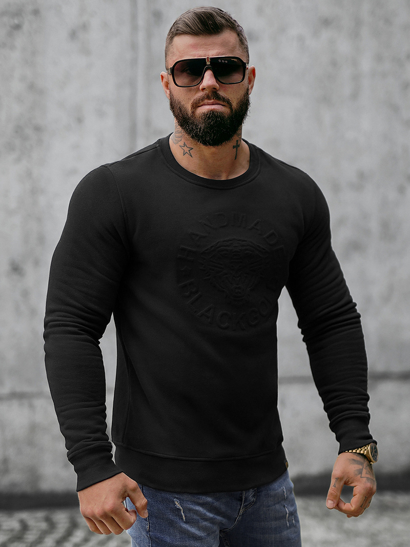 Bluza męska czarna OZONEE NB/MF2004Z