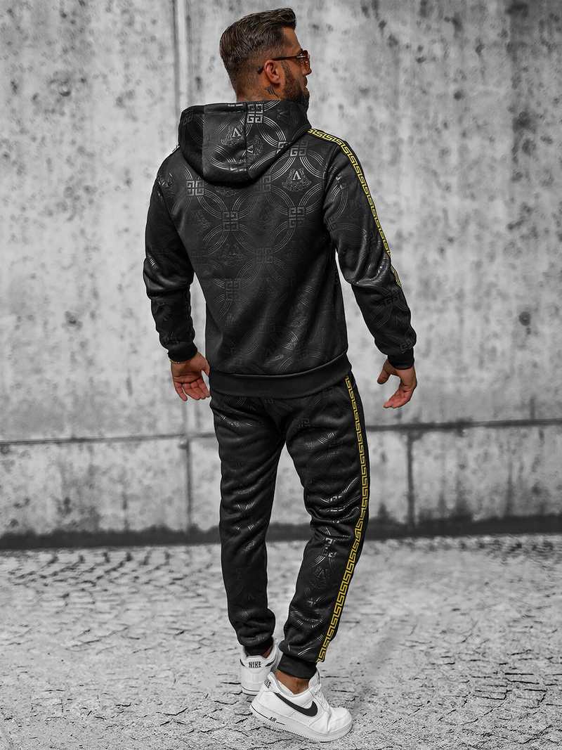 Чоловічий спортивний комплект чорний OZONEE JS/3C555