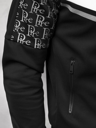 Komplet dresowy męski czarny OZONEE O/HM707Z