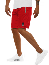 Spodenki dresowe męskie czerwone OZONEE O/11127