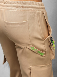 Чоловічі штани джоггери чинос бежеві OZONEE O/CP149