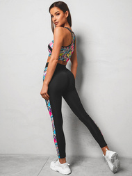 Komplet sportowy trzyczęściowy damski kolorowy OZONEE O/MS05Z