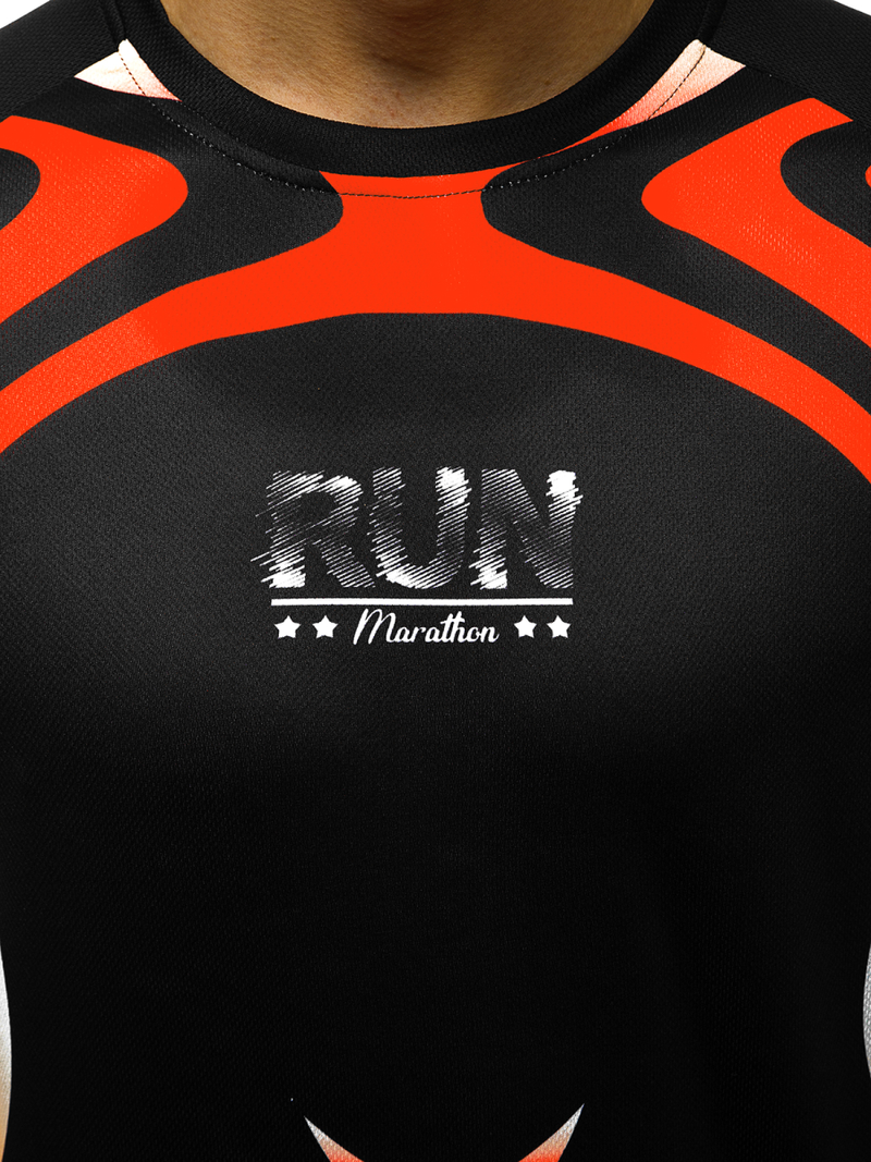 T-Shirt męski czarny OZONEE JS/KS2062