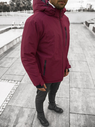 Kurtka zimowa męska bordowa OZONEE JS/HH011/6Z