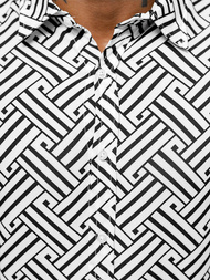 Сорочка Чоловіча Чорно-Бiла OZONEE E/9000/3Z