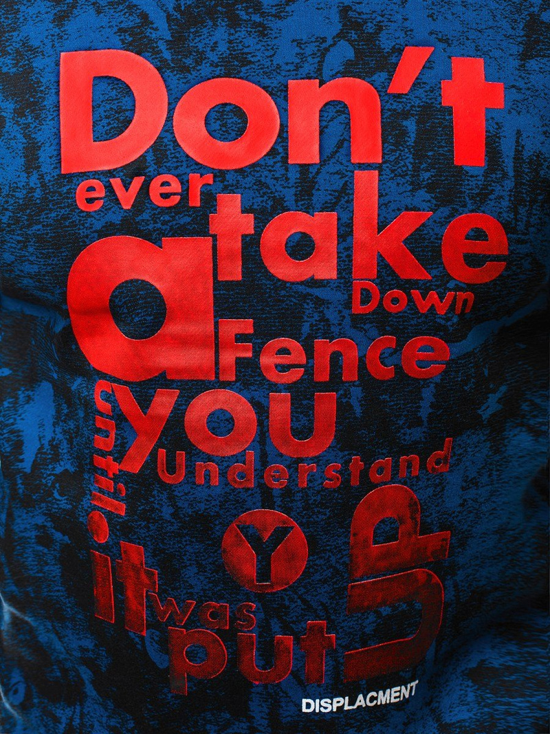 Bluza męska niebieska OZONEE JS/DD677Z