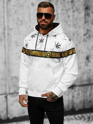 Bluza z kapturem męska biała OZONEE O/HM638Z