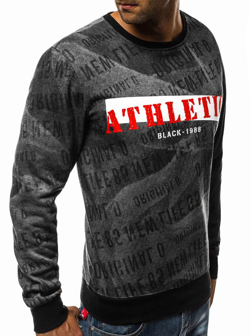 Bluza męska grafitowa OZONEE JS/DD236