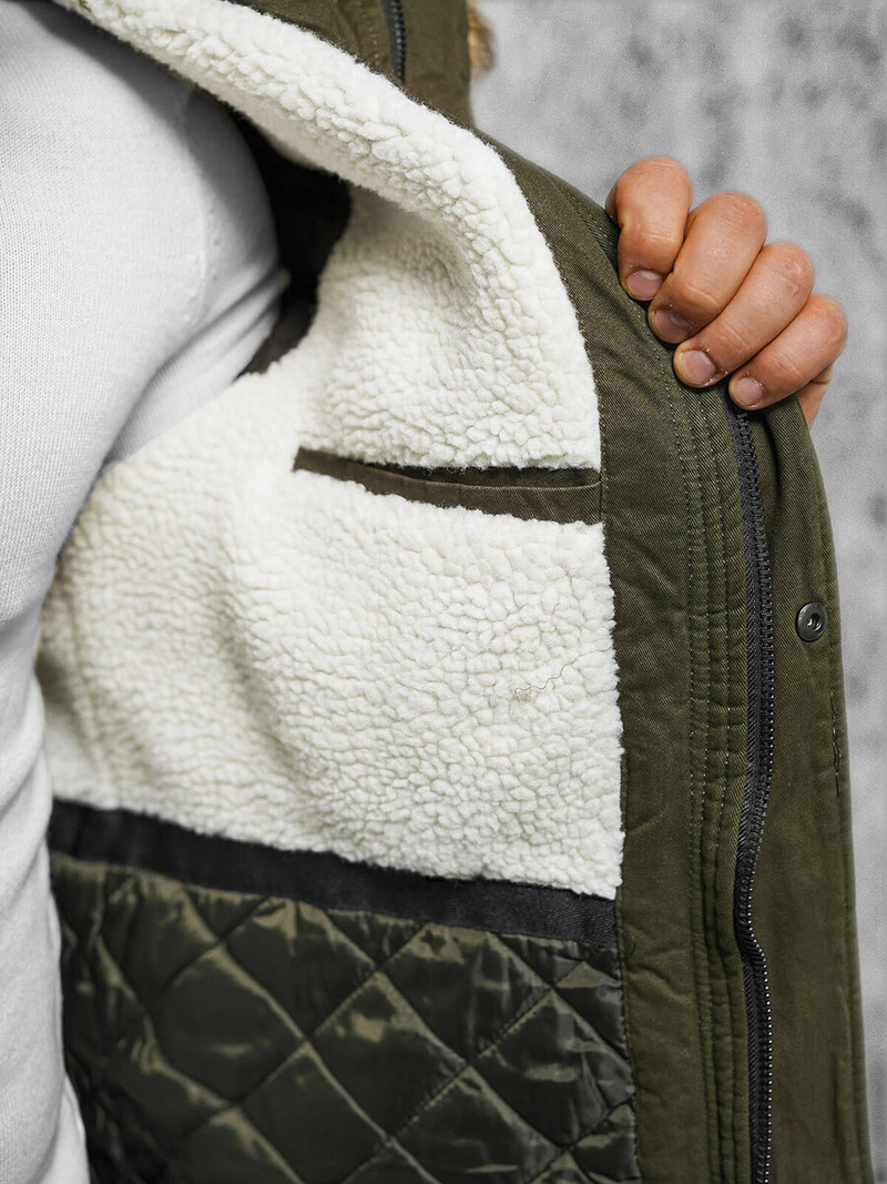 Куртка зимова чоловіча xакi OZONEE JD/392Z