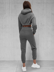 Жіночий спортивний костюм з двох частин графіт OZONEE JS/8C68/5Z