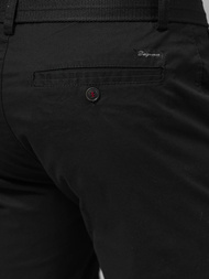 Spodenki męskie chino czarne OZONEE T/XX160085/1Z