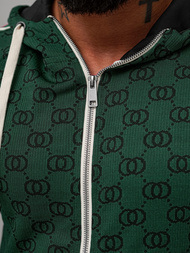 Komplet dresowy męski zielony OZONEE O/FF5111AB