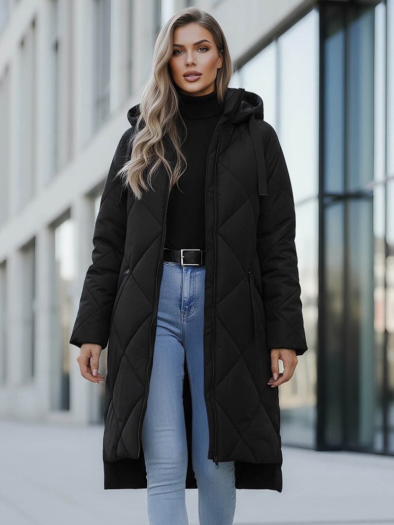 Куртка жіноча чорна OZONEE JS/5M3168/392Z