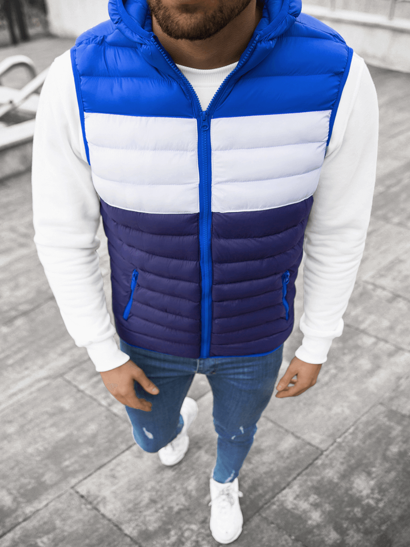 Безрукавка чоловіча Темно-Синя/Синьо OZONEE JS/M13075/215Z