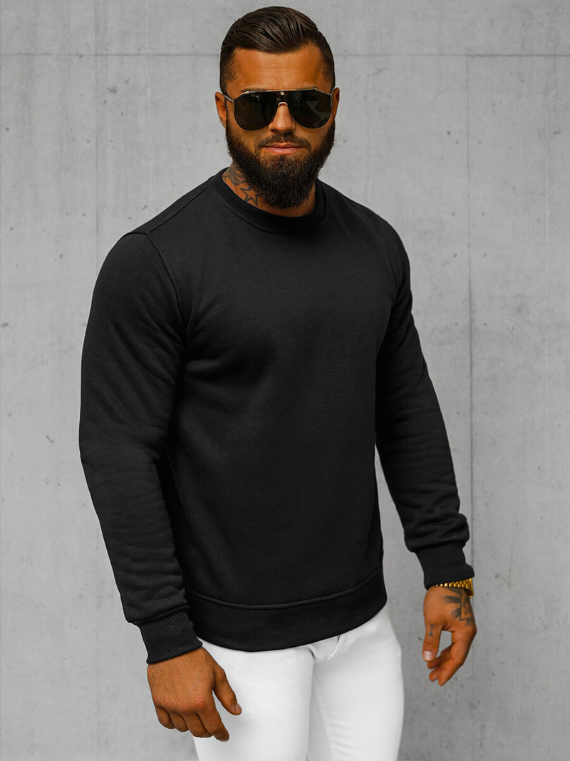 Толстовка чоловіча Чорна OZONEE JS/2001-10Z