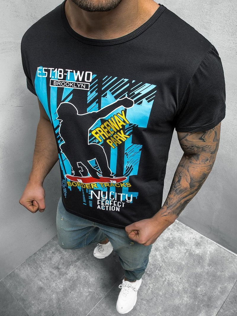 Футболка чоловіча Чорнi OZONEE JS/KS2663