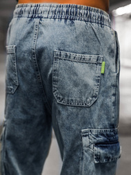 Spodnie męskie jogger niebieskie OZONEE O/6207