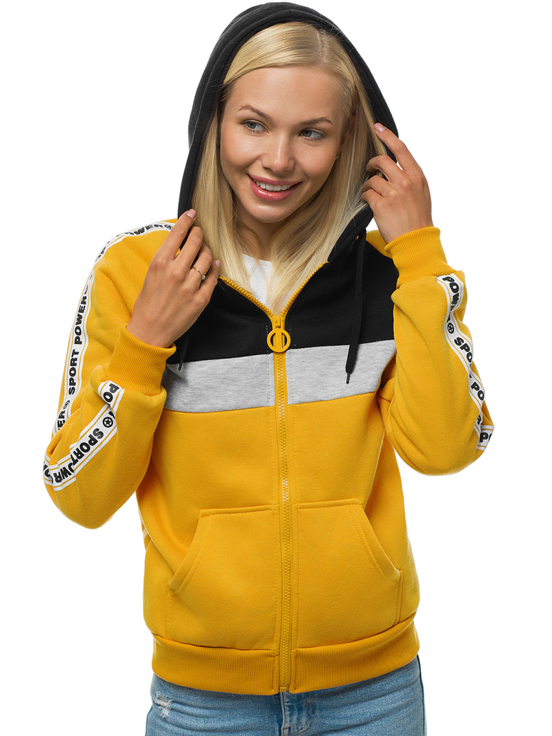 Жіноча Толстовка Жовта OZONEE JS/KSW3001