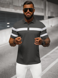 Футболка Поло Чоловіча Tемно-Cіра OZONEE NB/MT3108