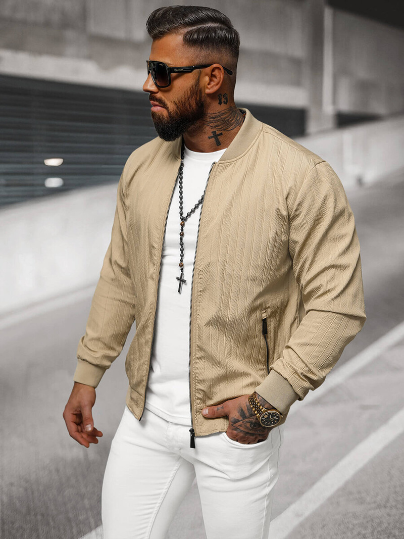 Куртка чоловіча Бежева OZONEE O/7701