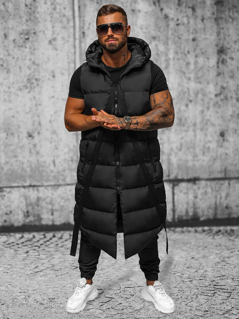 Безрукавка чоловіча чорна OZONEE O/M3201