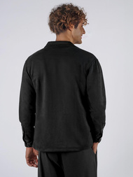 Класична сорочка чоловіча чорна OZONEE O/GOM23039