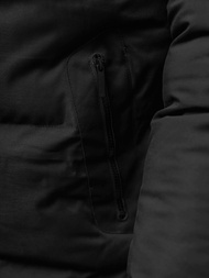 Kurtka zimowa męska pikowana czarna OZONEE JS/5M3118/392