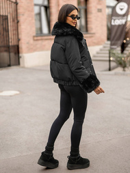 Куртка жіноча чорна OZONEE O/H833