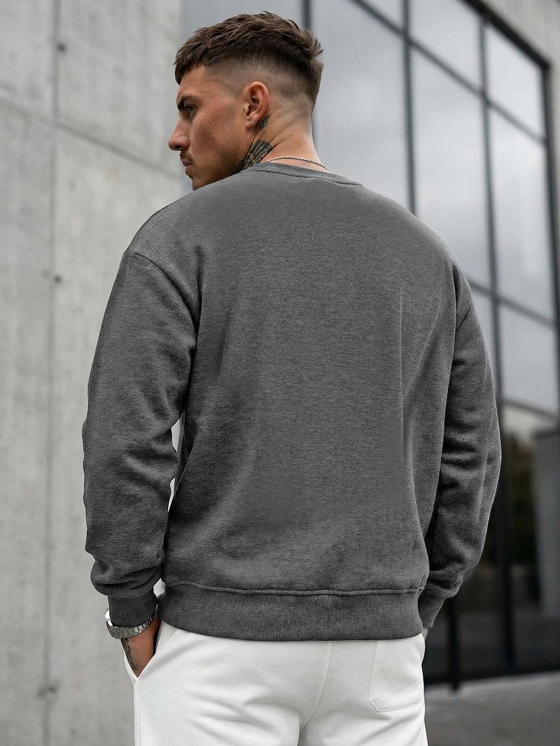 Bluza męska grafitowa OZONEE JS/8B1768/5