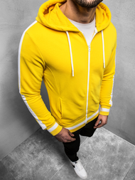 Bluza z kapturem męska żólta OZONEE A/1009Z