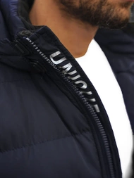 Kurtka zimowa męska pikowana granatowa OZONEE JS/M8107