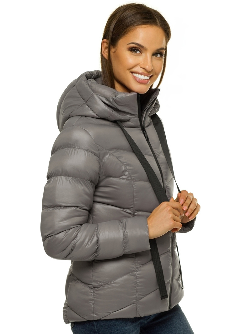 Kurtka zimowa damska szara OZONEE JS/M23066/4