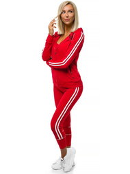 Komplet dresowy trzyczęściowy czerwony OZONEE JS/YW06018/5/11