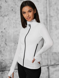 Bluza damska rozpinana biała OZONEE JS/HD150/45Z