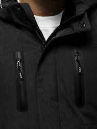 Kurtka zimowa męska czarna OZONEE O/9804